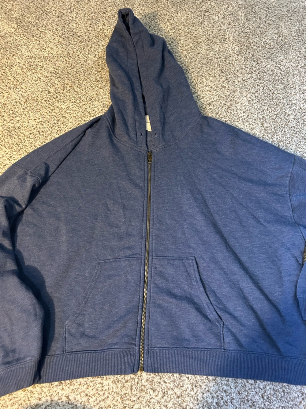 American Eagle Outfitters Blue Zip-Up Hoodie